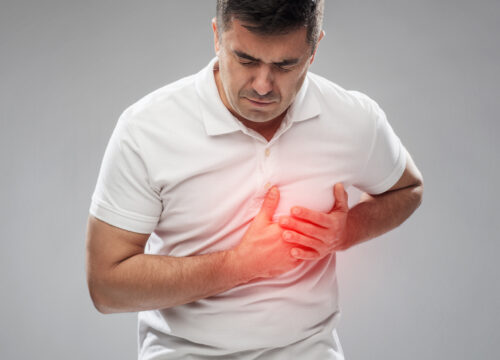 Photo of a middle-age man with heart disease