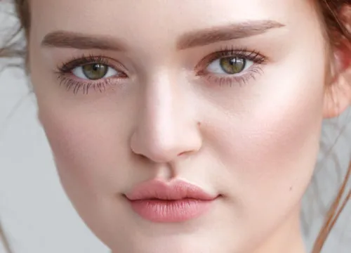 Close-up on a woman's face after JUVÉDERM fillers